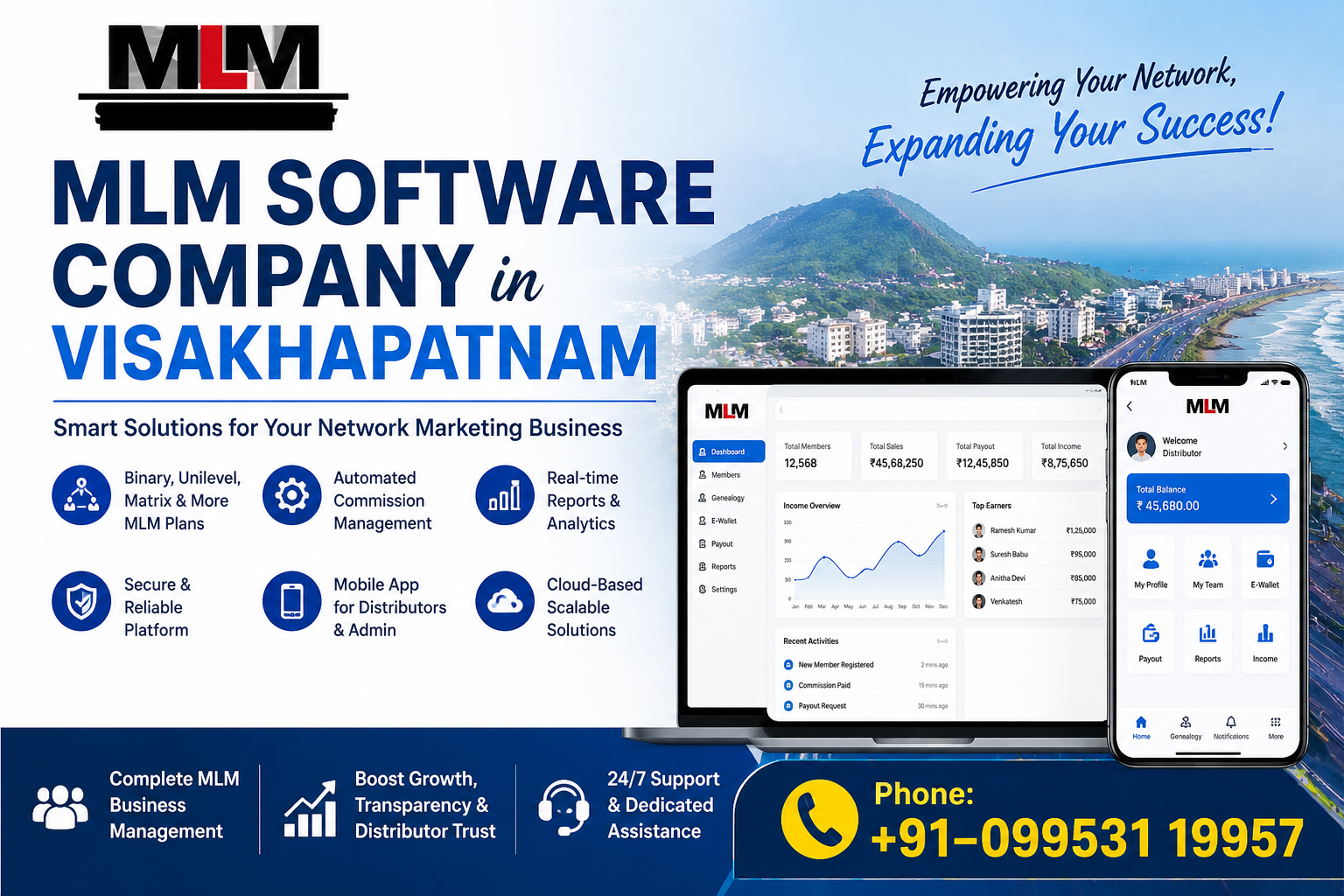 How Can an MLM Software Company in Visakhapatnam Help Grow Your Direct Selling Business?