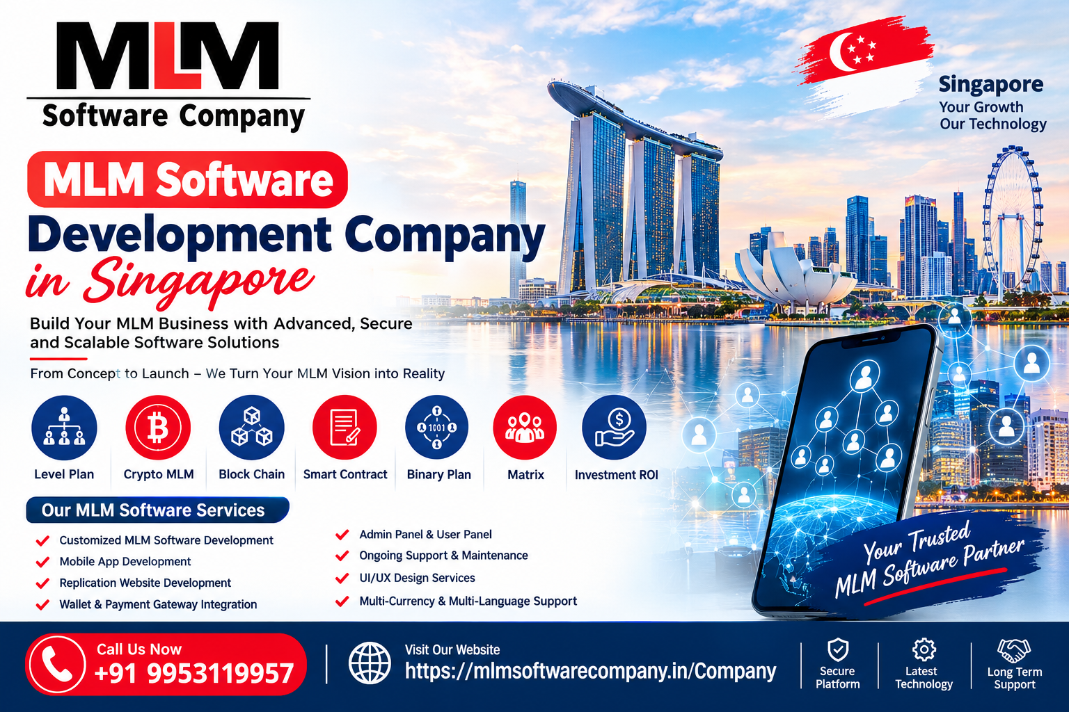 MLM Software Development Company in Singapore – Call 9953119957 for Custom MLM Solutions